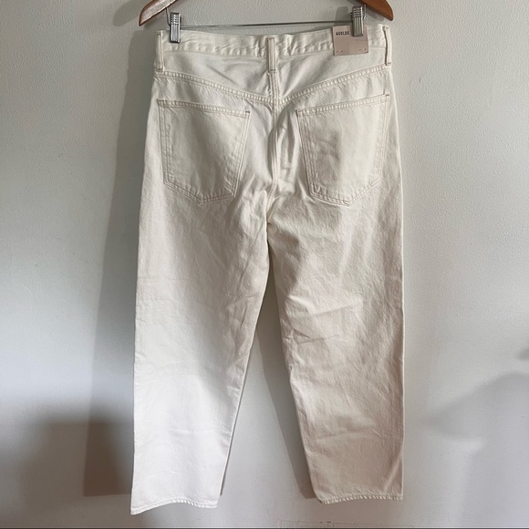 NEW Agolde Criss Cross Wide Leg Jeans in Paste - Picture 4 of 11